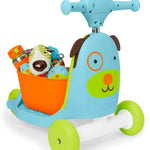Skip Hop 3-in-1 Baby Activity Push Walker to Toddler Scooter, Zoo Dog