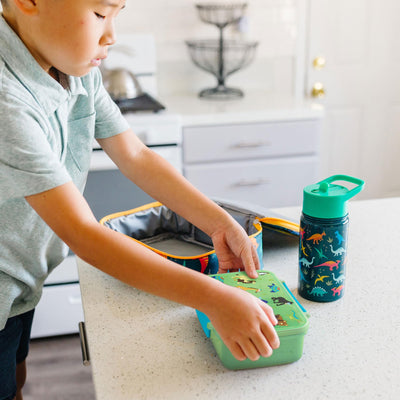 Wildkin Reusable Food Container for Kids – Airtight, Leak Resistant, Dishwasher Safe - Wild Animals