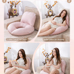 INSEN Wedge Pillow Set for Sleeping and After Surgery, Use for Acid Reflux, Reading and Relaxing, Headboard Pillow for Sitting in Bed, Pink Flower