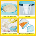 Tasttin Baby Food Containers - 5 oz Food and Snack Storage Jars with Sealing Lids, Safe and Durable, Freezer, Microwave and Dishwasher Safe