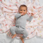 aden + anais Essentials Muslin Swaddle Blankets, Newborn Receiving Blanket for Swaddling, 100% Cotton Baby Swaddle Wrap, 4 Pack, Disney Princess