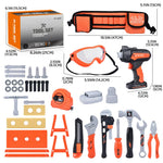 CASRRA Kids Tool Set Toddlers Tool Kit Kid Toddler Tools Belt 3 4 5 Year Old Construction Tools Toys for Boys Birthday Gifts Age 3 4 5