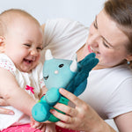 iPlay, iLearn Baby Dinosaur Musical Toys, Newborn Boys Gift, Soft Dino Plush Stuffed Animal, Infant Light Music Time, 1st Easter Basket Shower Stuffers for 0 1 2 3 6 9 12 18 Month 1-3 Yrs Toddler Girl