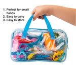 Dough Tools for Kids, 46Pcs Dough Toys Include Play Food Molds - Cupcakes, Ice Cream, Noodle, Play Bulk Pack with Roller, Cutters, Scissor, Dough Mat and Storage Bag Gifts (Tools)