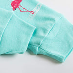 Little bety Girls Flamingo Long Sleeve Pajamas Toddler Girls Cotton Pjs Long Shirts Clothes 3T Blue