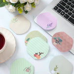 8 Pcs Plant Theme Cute Notes Pad Color Sticky Funny Note Pad List Stylish Practical Cute Notepads for Office Home Supplies, 50 Sheets Per Piece(Plant)