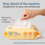 Wipemate EWG-Verified Premium Baby Wipes, 99% Water-Based, Plastic-Free, Ultra-Soft Plant-Based Wipe, Chlorine/Alcohol-Free, pH-Balanced, Hypoallergenic Cruelty-Free with Durable Flip-Top Lid 80-Ct