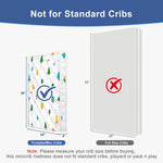 Mini Crib Mattress 38" x 24" x 4"- Firm Support and Comfort Premium Foam,Noiseless and Odorless,Hypoallergenic Mini Crib Mattress,Fits Mini and Portable Cribs,Dual Sided with Soft Breathable Fabric