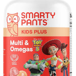 SmartyPants and Disney-Pixar’s Toy Story 5 Kids Multivitamin Gummies, Omega 3 DHA EPA, Vitamin D, C, B12, E, Zinc and Iodine, Clean Label, Gluten Free, Mixed Fruit Flavors, 30 Day Supply, 60 Gummies