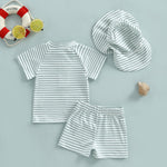 Baby Toddler Boys Swimsuit Infant Girl Swimsuits 6 12 18 24M 2T 3T 4T Bathing Suit Swimwear 3Pcs Set Rash Guard Hat (Green, 3-6 Months)