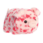 Aurora Adorable Spudsters Pamela Spotted Pig Stuffed Animal - Round Shape Makes For Comforting Cuddles - Perfect for Decorating Rooms and Valentine's Day - Pink 11 Inches