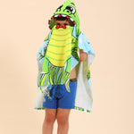 Dinosaur Hooded Towels for Kids, Kids Beach Towels for Boys/Girls, Swimming Towels/Towel Robes/Wearable Towels/Pool Towels for Kids 2-10, Poncho Beach Towels for Kids, Hooded Beach Towels for Toddler