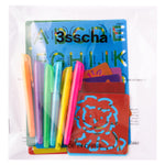 3sscha 22Pcs Alphabet Tracing Stencil Set for Kids Drawing Stencils with Color Highlighter Letters Numbers and Cute Animal Pattern Paint Boards Learn Art Craft Classroom Rewards Birthday Gift