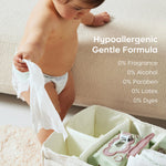 Bc Babycare Cloud Moist Portable Baby Wipes, Thick & XL, 99% Water, Ultra-Hydrating, Unscented, Hypoallergenic Jojoba Oil for Sensitive Skin, Biodegradable, Moisturize Every Cleanse, 20 Count (6 pack)