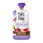 Once Upon a Farm Coconut Yogurt Alternative Apple-y Date Organic Snack Pouch, 3.2oz