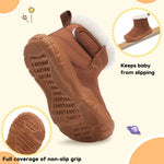 Baby Snow Boots Toddler Girl Boy Warm Winter Boots Brown 12-18 Months