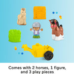 Fisher-Price Little People Toddler Toy Friendly Horses Stable Playset with Sounds, Figures & Accessories for Kids Ages 1+ Years