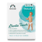 Amazon Brand - Mama Bear Gentle Touch Diapers, Size 5, 33 Count, 12 Hours Protection, Hypoallergenic, Wetness Indicator, Stretchy Waistband