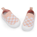 BACSAC Baby Toddler Shoes Boys Girls Infant Lightweight Breathable Walking Sock Sneakers 6-36 Months White Pink,9-12 Months