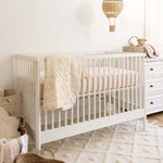 Burt's Bees Baby Reversible Blanket, Nursery, Stroller & Tummy-Time Organic Jersey Cotton Quilted Infant & Toddler Bedding
