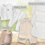 New Baby Boy/Girl Gift Basket (20 Items) for a New mom Elephant Baby Gift Set. Welcome Baby Care Package All w/Newborn Essentials Bundle for Expecting Moms Baby Shower, After Labor Unisex
