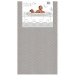 Dream On Me Asheville 4” Firm Fiber Crib & Toddler Bed Mattress, Dual-Sided, Waterproof, Greenguard Gold Certified, Lightweight, Reversible Design, Grey Embossed Vinyl Cover
