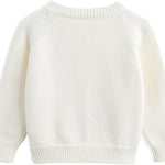 Simplee kids Baby Sweater Cardigan Jacquard Cable-Knit Spring Coat Long Sleeve Cardigan for Baby Girl