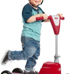 Toddler Scooter or Ride On Baby Toys, Radio Flyer Scoot 2 Scooter, for Ages 1-4, Red Ride On Toys
