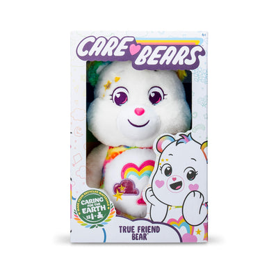 Care Bears Medium Plush - True Friend Bear - Perfect Stuffed Animal Holiday, Birthday Gift, Super Soft and Cuddly – Good for Girls and Boys, Employees, Collectors
