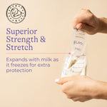 Lansinoh Breastmilk Storage Bags, 100 Count, Baby Essentials, Fast Freeze & Thaw Breast Milk Bags for Baby Bottle Feeding, Superior Strength & Stretch, 6 Ounce