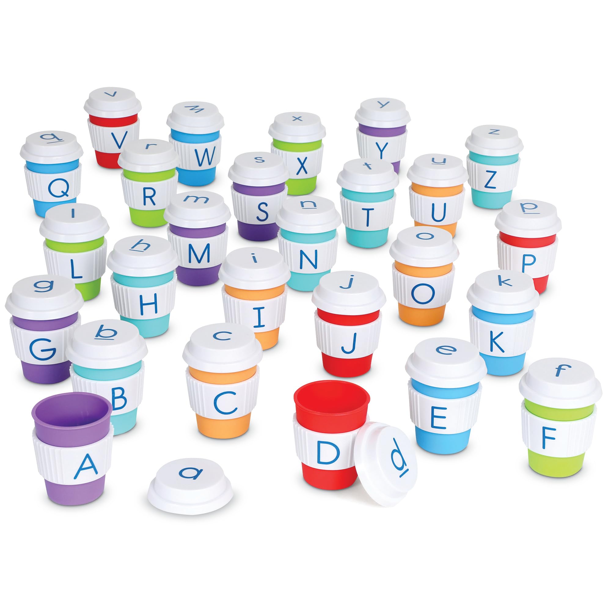 Learning Resources Alphabet Coffee Cups - ABC Toys, - Learning ...