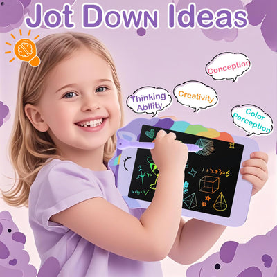 Unicorn Toys LCD Writing Tablet for Girls Kids,Colorful Toddler Drawing Tablet for Educational Baby Girl, Doodle Board Pad Toy for 3 4 5 6-12 Years Old Kid Birthday Party School, 8.5 Inch Purple