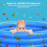 Garden Round Inflatable Baby Swimming Pool, Portable Inflatable Child/Children Little Pump Pool,Kiddie Paddling Pool Indoor&Outdoor Toddler Water Game Play Center for Kids/Girl/Boy