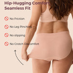 Momcozy Maternity Underwear Seamless, Pregnancy Postpartum Panties Under Bump Maternity Underwear Cotton 4 Pack