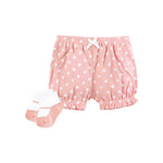 Hudson Baby Unisex Baby Bodysuit, Short and Sock, Sweet Peach, 3-6 Months