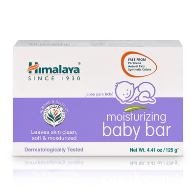 Himalaya moisturizing baby bar packaging on a white background