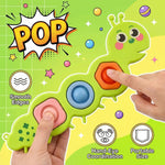 Iceacrin 7 Pcs Fidget Popper Sensory Toys for Airplane Travel, Toddler Car Activities, Montessori Toys, Sensory Toys for Autistic Kids, Pop Fidget Toys for Toddlers 1-3 Years Old