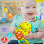 Baby Music Toys 12-18 Months, Animal Baby Piano Musical Light Infant Toys Toddlers Early Education Birthday Gift for 1 2 Year Old Girls Boys (Dinosaur)