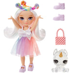 Rainbow High Littles – Opal Raine, Rainbow 5.5" Posable Small Doll with Purse, Magical Pet Unicorn, Girls Toy Gift, Kids Ages 4-12 Years