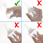 Innovo FSA/HSA Eligible Hospital Grade Silicone Twister Bulb Baby Ear Syringe and Nasal Aspirator, Sucks Snot and Mucus, Cleanable and Reusable, Clear