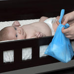 Nuby Diaper Disposal Bags for Baby - (6-Pack) 50 Count Disposable Bags - Fresh Baby Powder Scent - Blue