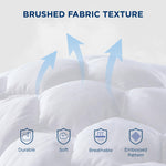 Bedsure Queen Mattress Pad - Quilted Fitted Mattress Topper Protector with 8-21 Inches Deep Pocket, Noiseless Breathable Bed Cover Padded, Machine Washable, White, 60x80 Inches