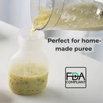 Platinum Silicone Milk Storage Bags for Breast Milk | 2-Pack 8 oz Leak-Proof Self-Standing |Reusable Food Pouches| BPA-Free, Odor-Free, Eco-Friendly, Completely Plastic Free