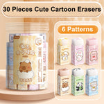 30 Pcs Cute Erasers Cartoon Animal Eraser Kawaii 3D Erasers Pencil Eraser for Students Girls Boys Women School Office Supplies Small Eraser Gift Pack (Animal)