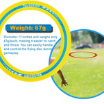 Senston Flying Discs Easily Catch and Throw Sports Disc 11 Inch Soft Flying Discss Colorful Flying Discs 3 Pcs for Pool Backyard Family Fun