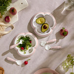 BabyBjörn Baby Plate, Spoon and Fork, 2 Sets, Powder Pink