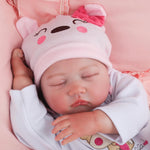 Reborn Baby Dolls Girl - 22 Inch Soft Cloth Body Newborn Girl Doll, Realistic Sleeping Baby Doll That Look Real for Kids Age 3+