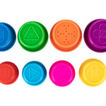 Driddle Colorful Stacking & Nesting Cups - 8 Cups Fun Color Learning Toy - Great Bath & Beach Toy for Baby Toddler & Kids - Preschool Game