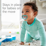 Nanobebe Active Baby Pacifiers 4-36 Months - Orthodontic, Lightweight and Vented, Curves Comfortably with Face Contour, 100% Silicone - BPA Free, Perfect Baby Registry Gift 8pk, White/Pink/Black/Grey