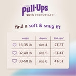 Pull-Ups Boys' Skin Essentials Potty Training Pants, Training Underwear, 2T-3T (16-34 lbs), 124 Ct (4 Packs of 31)